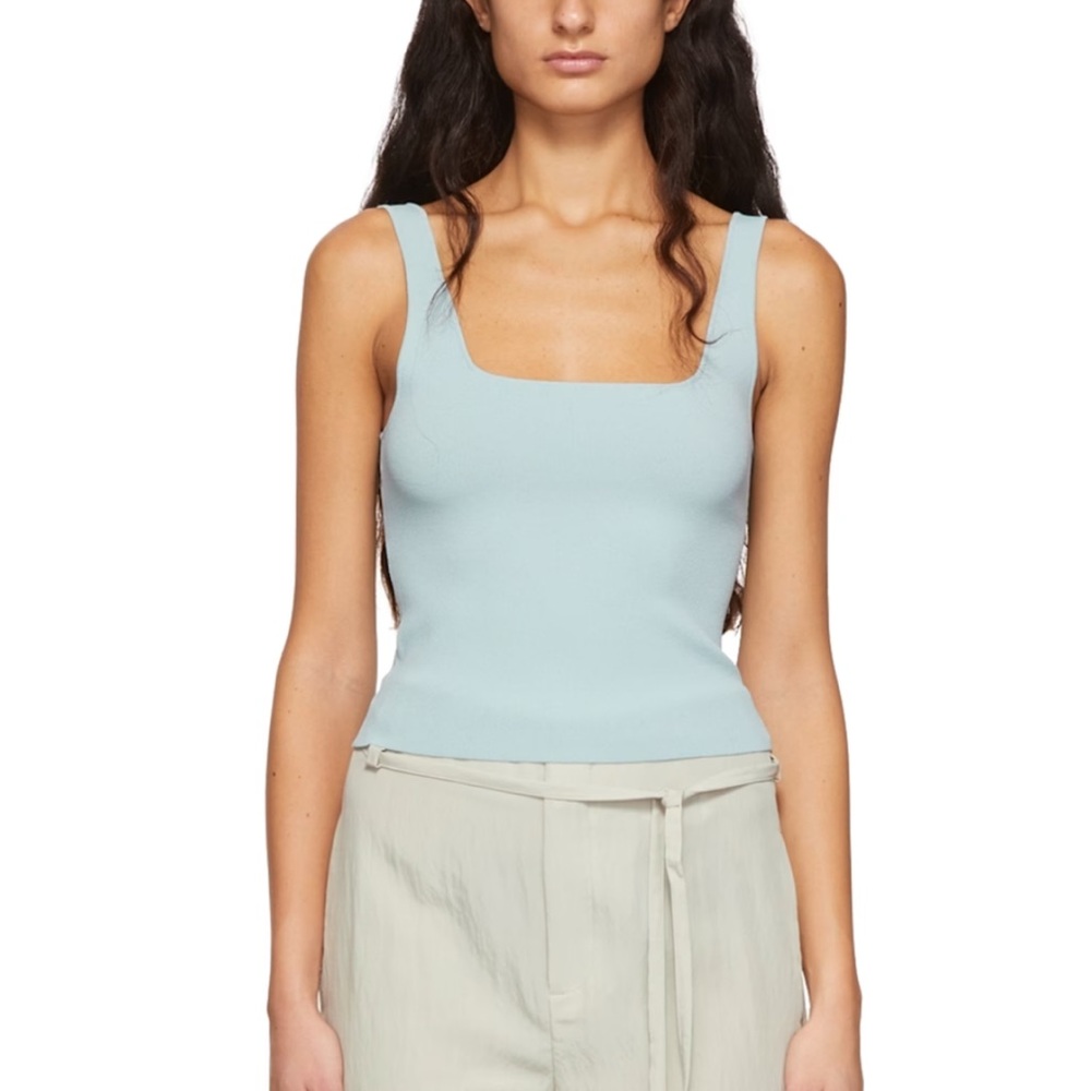VINCE
Blue Viscose Tank Top
